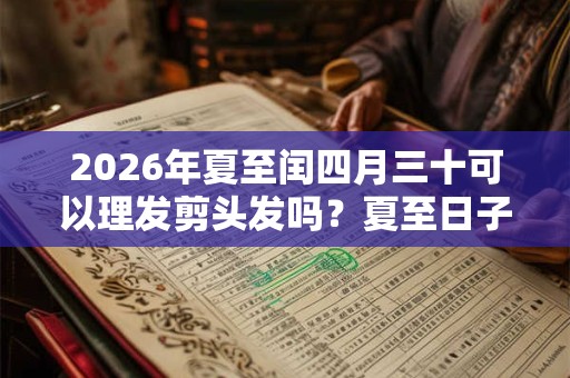 2026年夏至闰四月三十可以理发剪头发吗？夏至日子好不好？