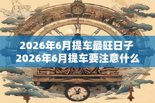 2026年6月提车最旺日子 2026年6月提车要注意什么 2026年6月提车最旺日子 2026年6月提车要注意什么