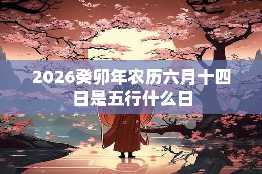 2026癸卯年农历六月十四日是五行什么日