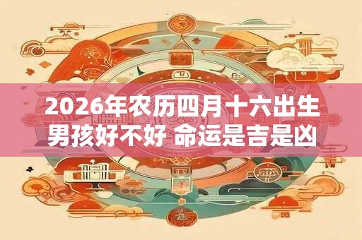 2026年农历四月十六出生男孩好不好 命运是吉是凶