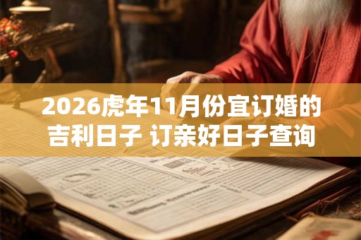2026虎年11月份宜订婚的吉利日子 订亲好日子查询