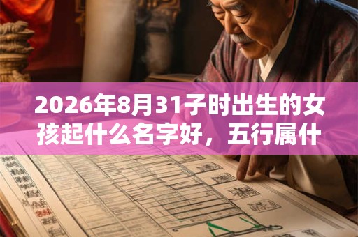 2026年8月31子时出生的女孩起什么名字好,五行属什么 2026年8月31子时出生的女孩起什么名字好,五行属什么