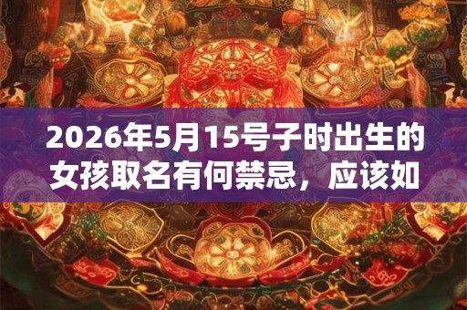 2026年5月15号子时出生的女孩取名有何禁忌，应该如何取名？
