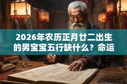 2026年农历正月廿二出生的男宝宝五行缺什么？命运好吗？