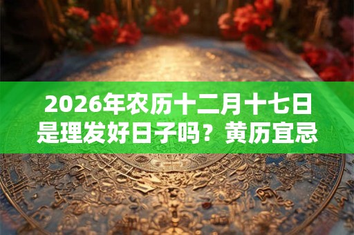 2026年农历十二月十七日是理发好日子吗？黄历宜忌什么？