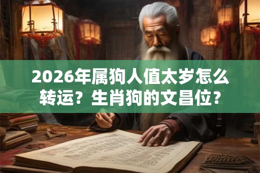 2026年属狗人值太岁怎么转运?生肖狗的文昌位? 2026年属狗人值太岁怎么转运?生肖狗的文昌位?