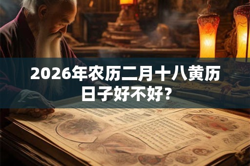 2026年农历二月十八黄历日子好不好? 2026年农历二月十八黄历日子好不好?