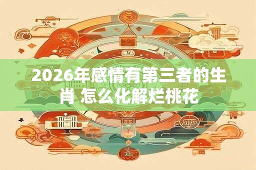 2026年感情有第三者的生肖 怎么化解烂桃花