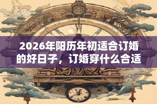 2026年阳历年初适合订婚的好日子，订婚穿什么合适？