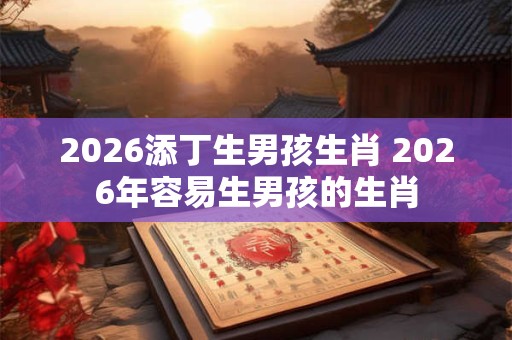 2026添丁生男孩生肖 2026年容易生男孩的生肖 2026添丁生男孩生肖 2026年容易生男孩的生肖