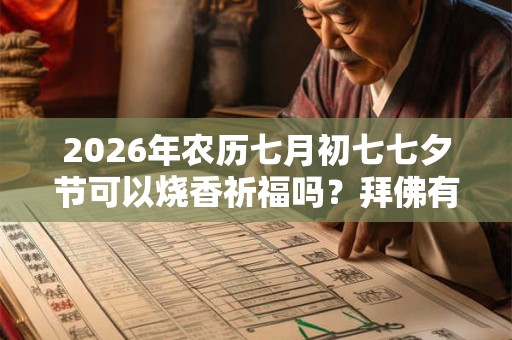 2026年农历七月初七七夕节可以烧香祈福吗？拜佛有啥禁忌？