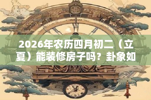 2026年农历四月初二（立夏）能装修房子吗？卦象如何？