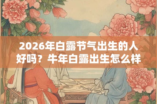 2026年白露节气出生的人好吗？牛年白露出生怎么样？