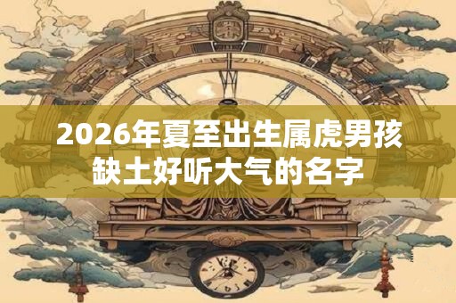 2026年夏至出生属虎男孩缺土好听大气的名字