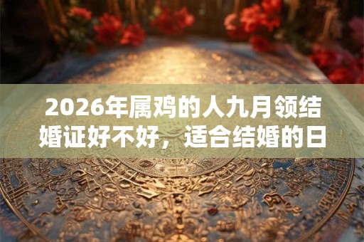 2026年属鸡的人九月领结婚证好不好，适合结婚的日子