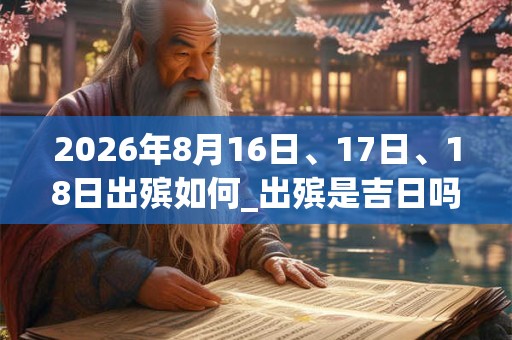 2026年8月16日、17日、18日出殡如何_出殡是吉日吗