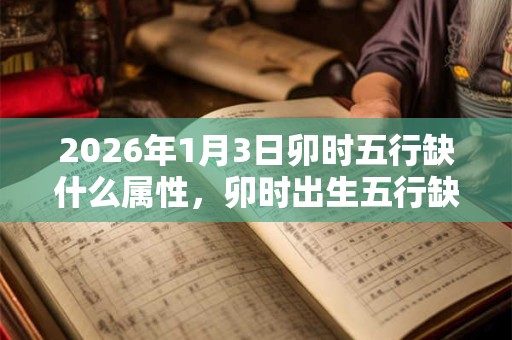 2026年1月3日卯时五行缺什么属性，卯时出生五行缺什么