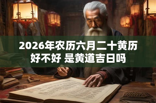2026年农历六月二十黄历好不好 是黄道吉日吗 2026年农历六月二十黄历好不好 是黄道吉日吗
