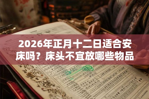 2026年正月十二日适合安床吗？床头不宜放哪些物品？