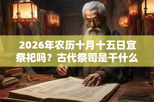 2026年农历十月十五日宜祭祀吗？古代祭司是干什么的