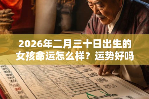 2026年二月三十日出生的女孩命运怎么样？运势好吗？
