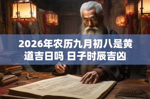 2026年农历九月初八是黄道吉日吗 日子时辰吉凶