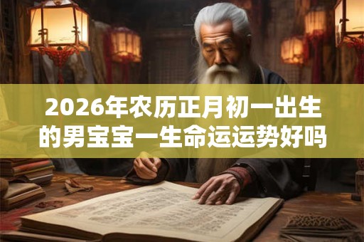 2026年农历正月初一出生的男宝宝一生命运运势好吗? 2026年农历正月初一出生的男宝宝一生命运运势好吗?