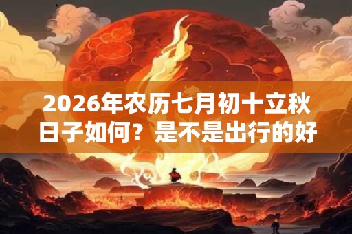 2026年农历七月初十立秋日子如何？是不是出行的好日子？
