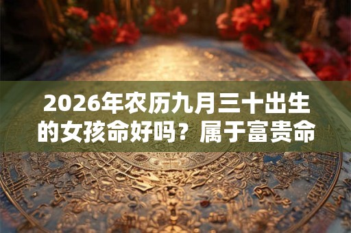 2026年农历九月三十出生的女孩命好吗？属于富贵命吗？