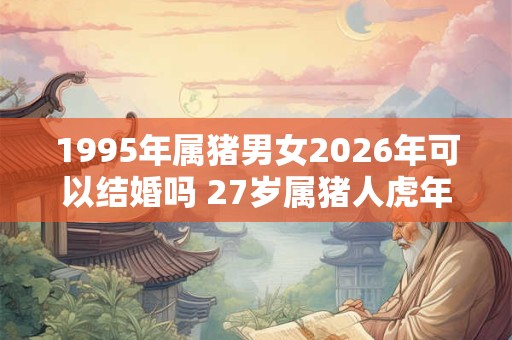 1995年属猪男女2026年可以结婚吗 27岁属猪人虎年结婚要注意什么 1995年属猪男女2026年可以结婚吗 27岁属猪人虎年结婚要注意什么