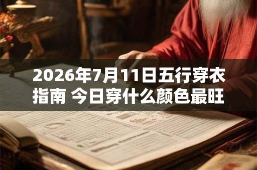 2026年7月11日五行穿衣指南 今日穿什么颜色最旺运