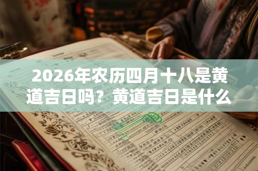 2026年农历四月十八是黄道吉日吗？黄道吉日是什么意思？