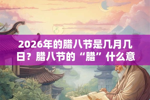 2026年的腊八节是几月几日？腊八节的“腊”什么意思？