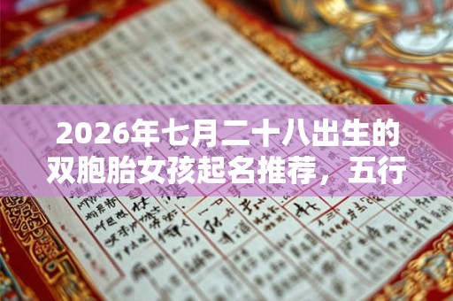 2026年七月二十八出生的双胞胎女孩起名推荐，五行属什么