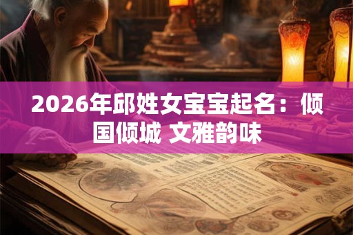 2026年邱姓女宝宝起名:倾国倾城 文雅韵味 2026年邱姓女宝宝起名:倾国倾城 文雅韵味