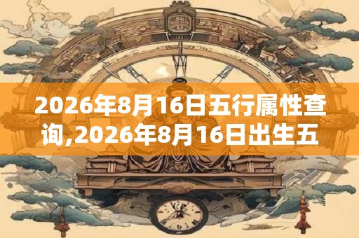 2026年8月16日五行属性查询,2026年8月16日出生五行属什么