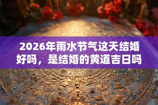 2026年雨水节气这天结婚好吗，是结婚的黄道吉日吗？