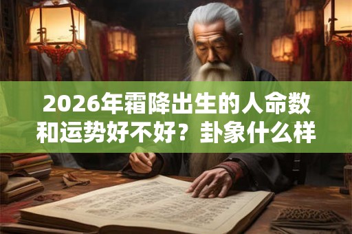 2026年霜降出生的人命数和运势好不好?卦象什么样? 2026年霜降出生的人命数和运势好不好?卦象什么样?
