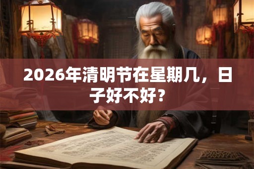 2026年清明节在星期几,日子好不好? 2026年清明节在星期几,日子好不好?