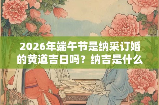 2026年端午节是纳采订婚的黄道吉日吗?纳吉是什么意思? 2026年端午节是纳采订婚的黄道吉日吗?纳吉是什么意思?