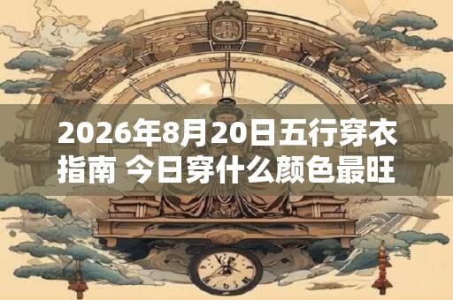 2026年8月20日五行穿衣指南 今日穿什么颜色最旺运 2026年8月20日五行穿衣指南 今日穿什么颜色最旺运