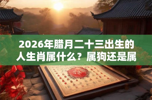 2026年腊月二十三出生的人生肖属什么？属狗还是属猪？