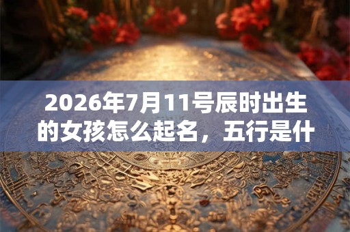 2026年7月11号辰时出生的女孩怎么起名，五行是什么？