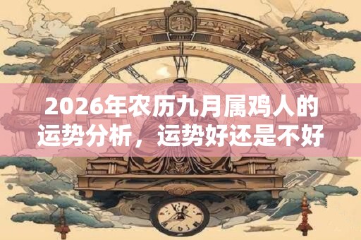 2026年农历九月属鸡人的运势分析，运势好还是不好？