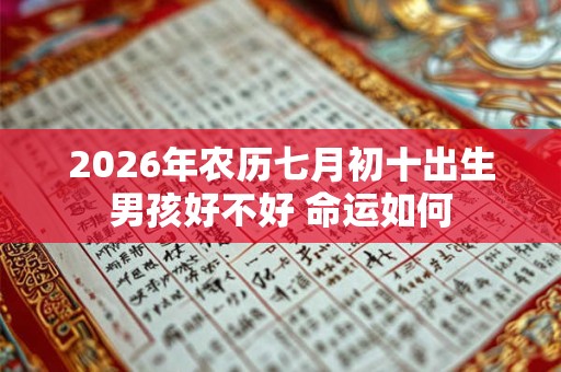 2026年农历七月初十出生男孩好不好 命运如何