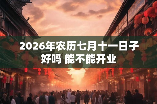 2026年农历七月十一日子好吗 能不能开业 2026年农历七月十一日子好吗 能不能开业