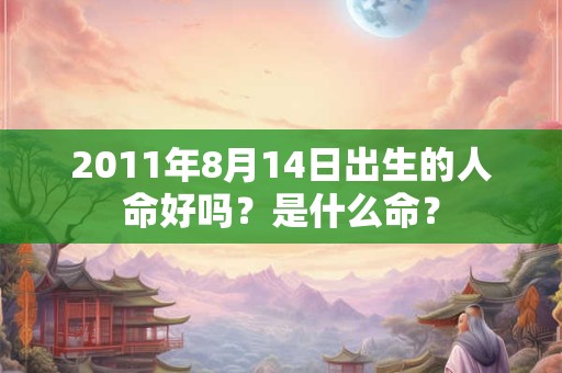 2011年8月14日出生的人命好吗?是什么命? 2011年8月14日出生的人命好吗?是什么命?