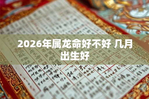 2026年属龙命好不好 几月出生好