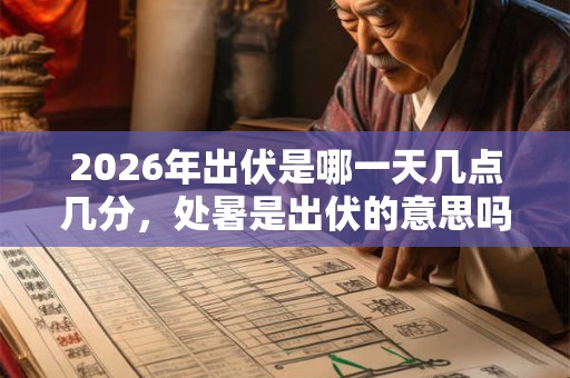 2026年出伏是哪一天几点几分，处暑是出伏的意思吗？