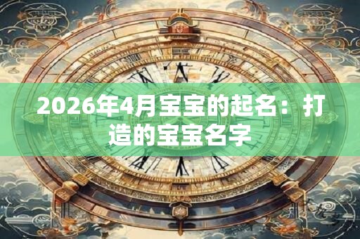 2026年4月宝宝的起名:打造的宝宝名字 2026年4月宝宝的起名:打造的宝宝名字